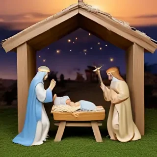 free christmas nativity scene