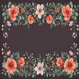 floral borders clipart