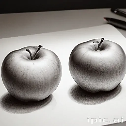 drawings of apples