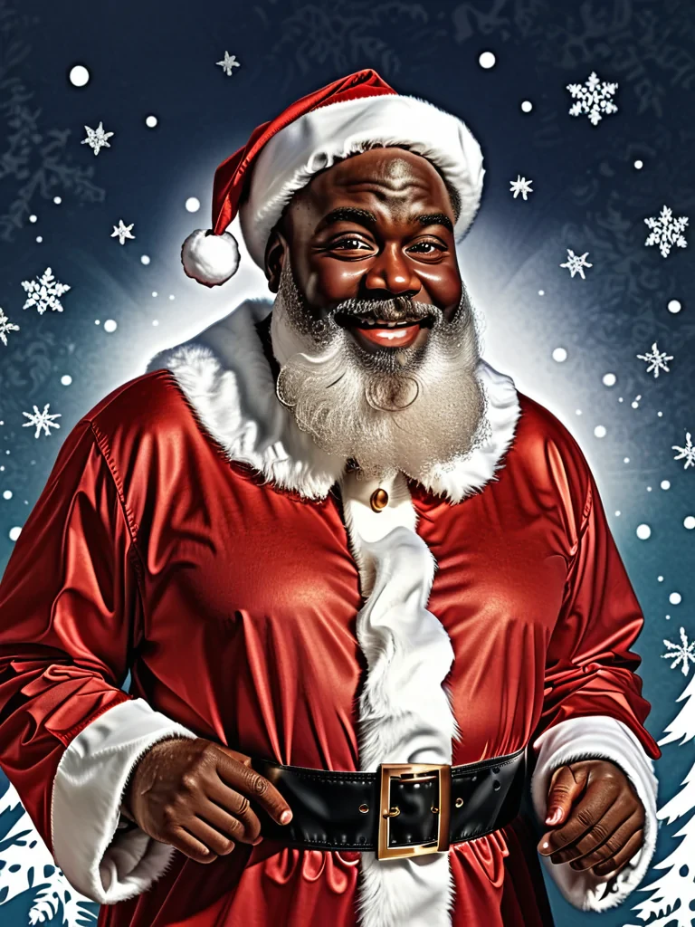 image of black santa