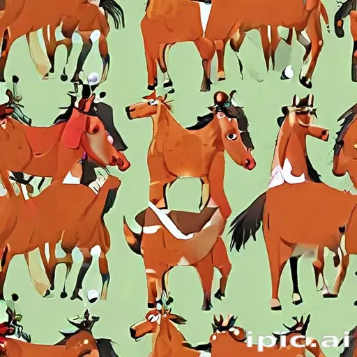 horses cartoon