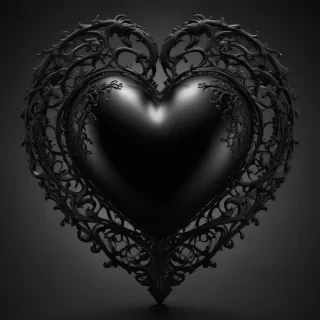 black heart image
