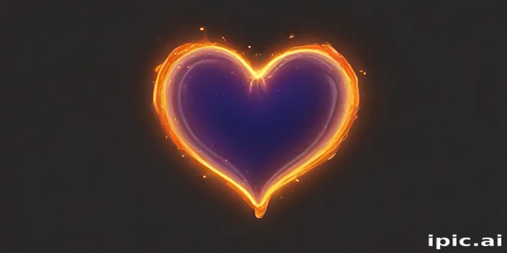glow heart png