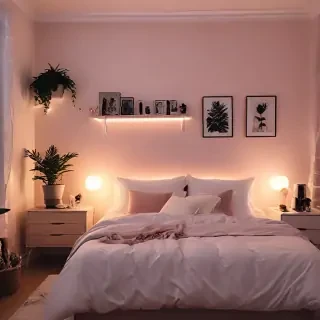 aesthetic bedroom background