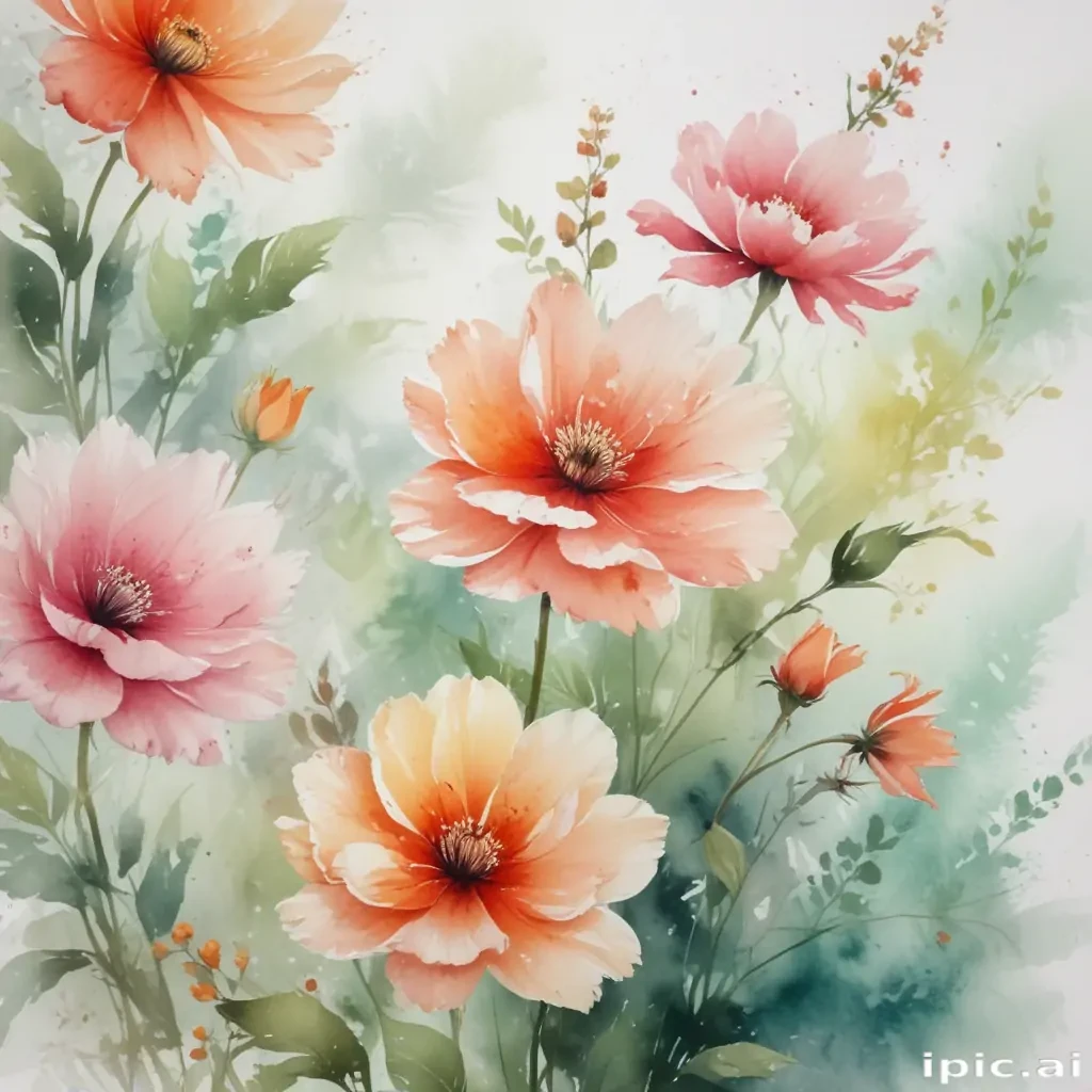 floral watercolor background