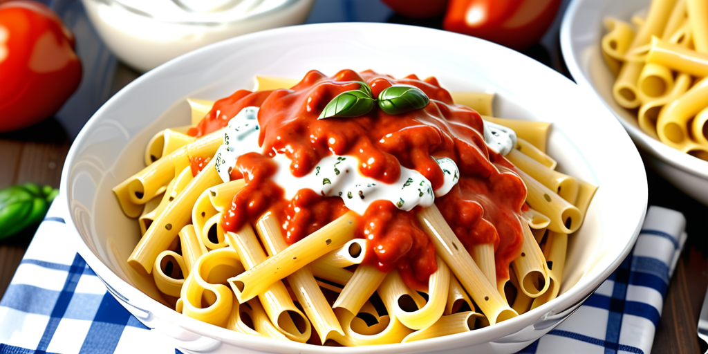 sour cream and pasta sauce