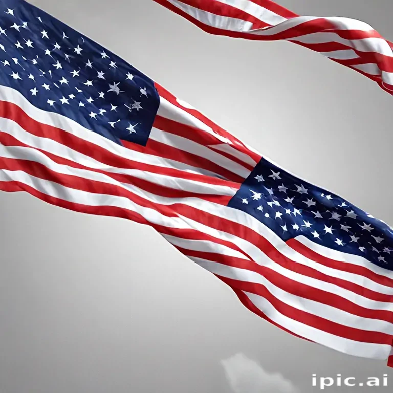 american flag waving png