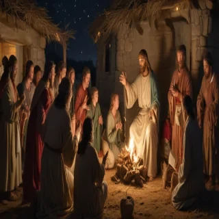 jesus at christmas images