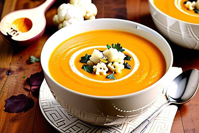 butternut squash and cauliflower soup