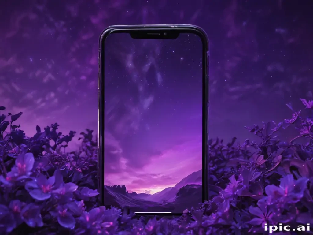 purple home screen wallpaper