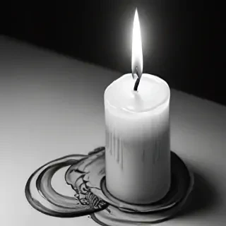 candle drawing