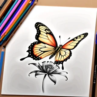 buterfly drawing