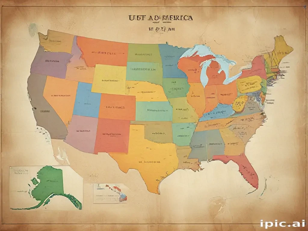 united states of america map