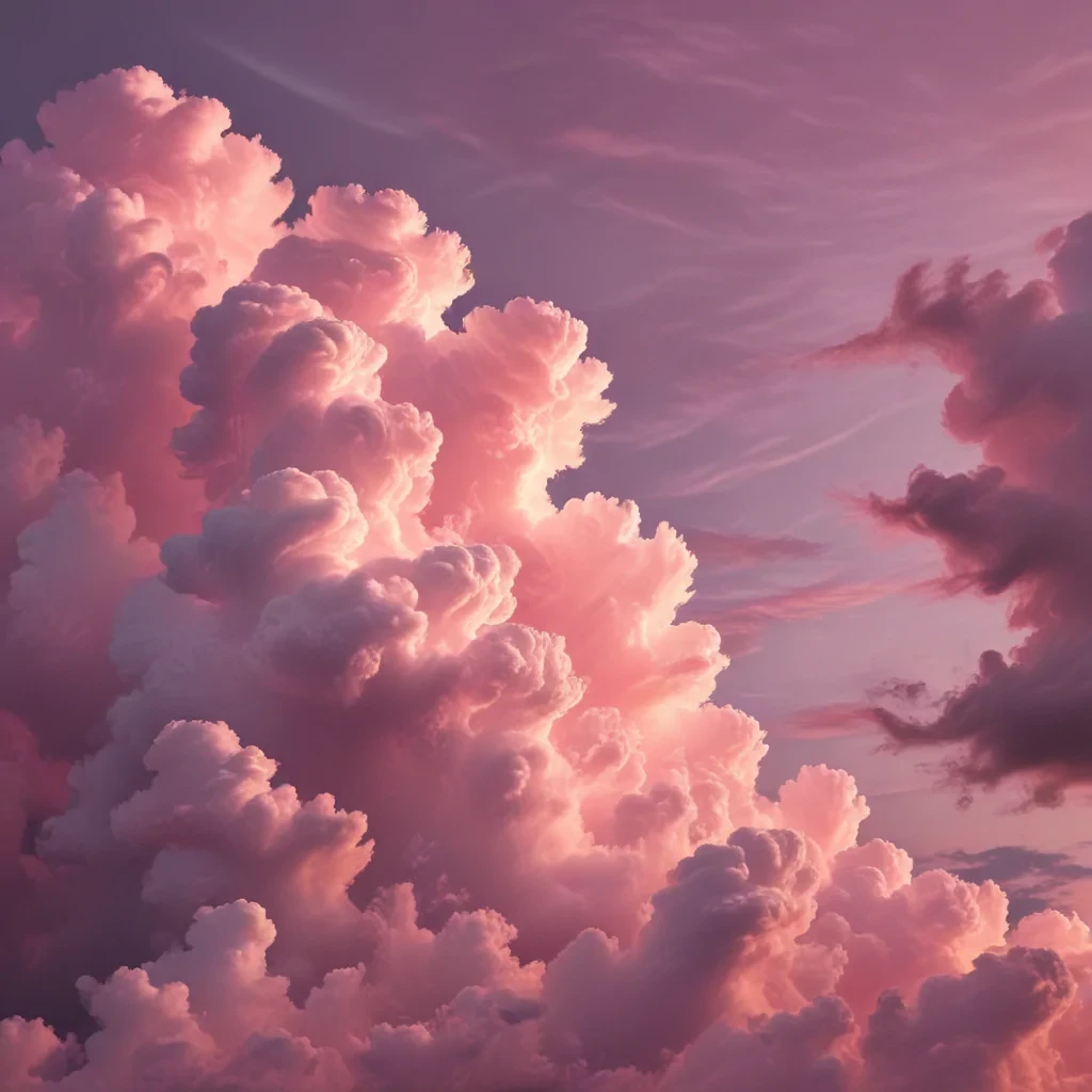 aesthetic pink clouds
