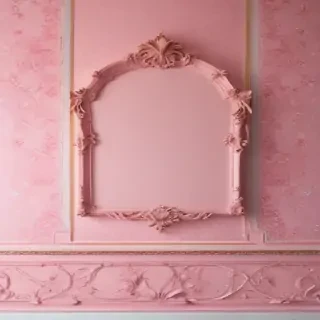 pink wall paper