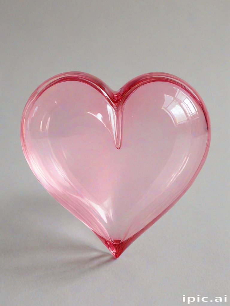 transparent pink heart