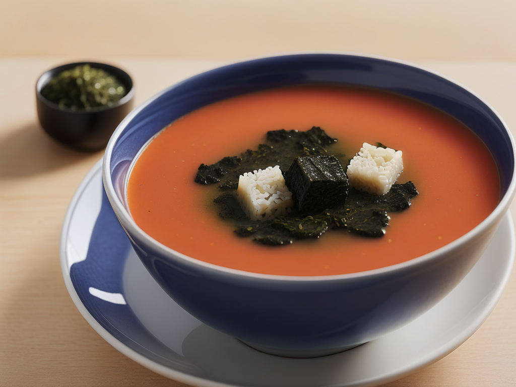 soup that can be topped with nori crossword