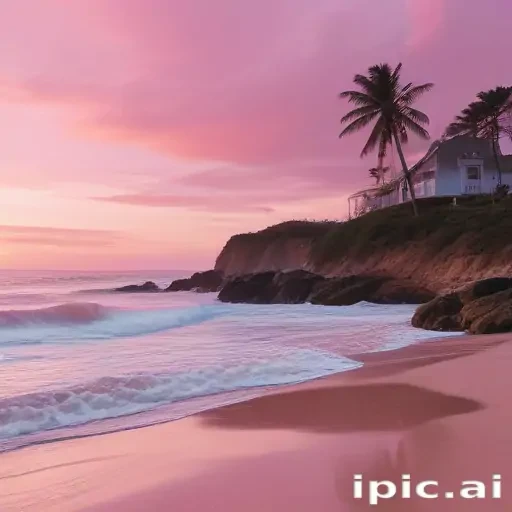 pink beach aesthetic