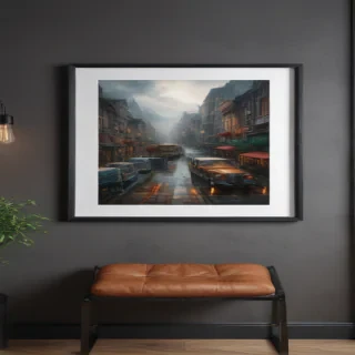 mockup wall art