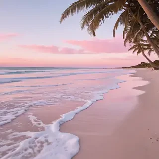 pink beach aesthetic