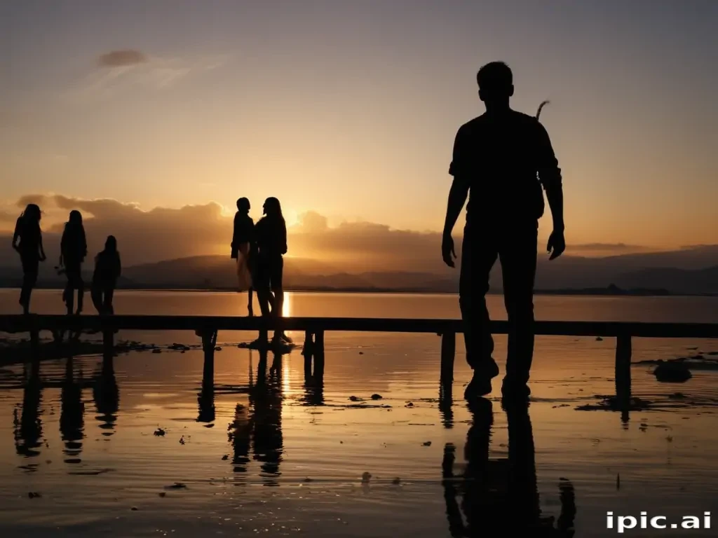 silhouette people png