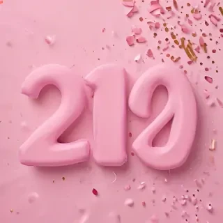 pink happy new year 2024