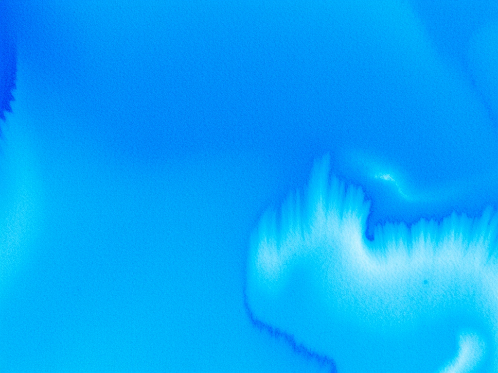 Create a vibrant blue watercolor texture with a soft gradient effect, using a Canon EOS 5D Mark IV camera settings of f/8 aperture, 1/125 shutter speed, and ISO 100, in a top-down view style to enhance the clarity and detail of the watercolor strokes.