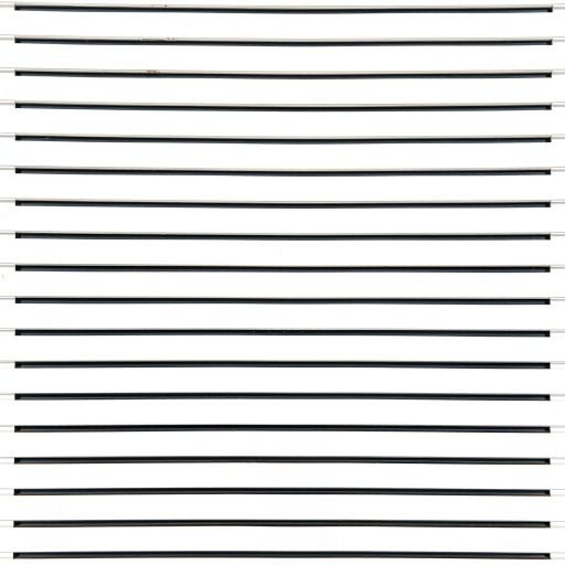 Create a clean white background with horizontal black lines evenly spaced, capturing in high-resolution with a DSLR camera at f/8 aperture, ISO 100, 24mm lens, top-down view, and natural light to enhance contrast and clarity.