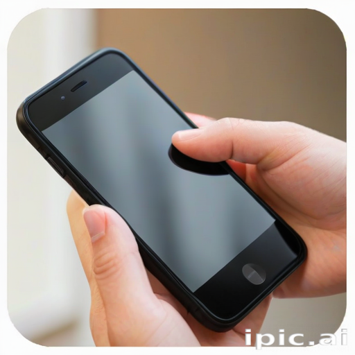 hand holding phone png