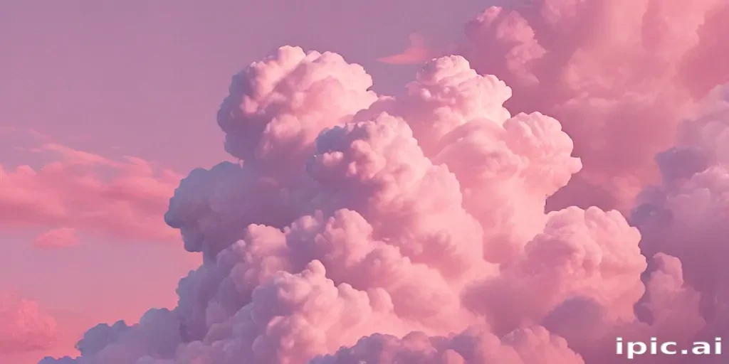 aesthetic pink clouds