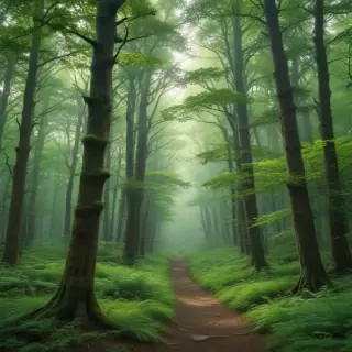 green forest aesthetic