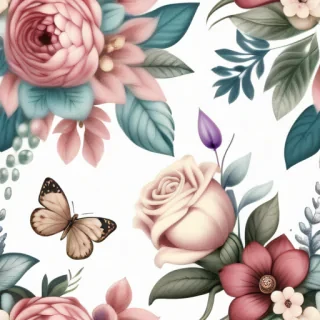 vintage floral png