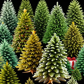christmas trees background