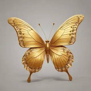 golden butterfly png