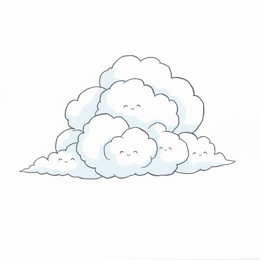 cartoon cloud drawing