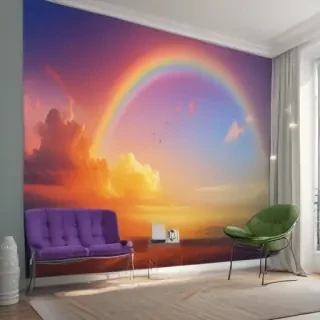rainbow wallpaper aesthetic