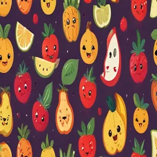 cartoon fruit