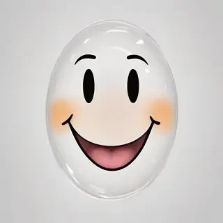 transparent happy face