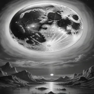moon sketch