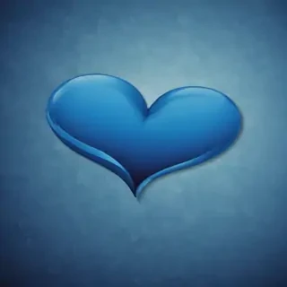 blue heart wallpaper