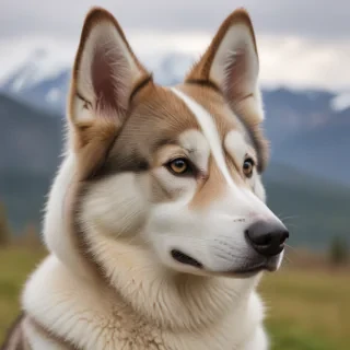 alaskan husky shepherd