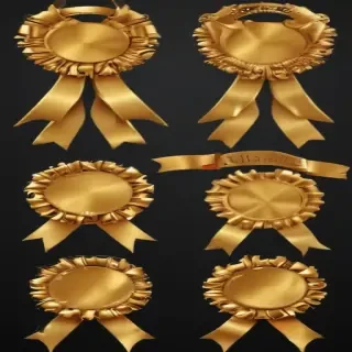 gold ribbon clipart