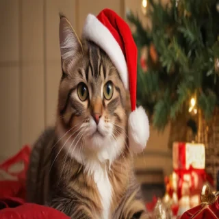 pictures of cats for christmas