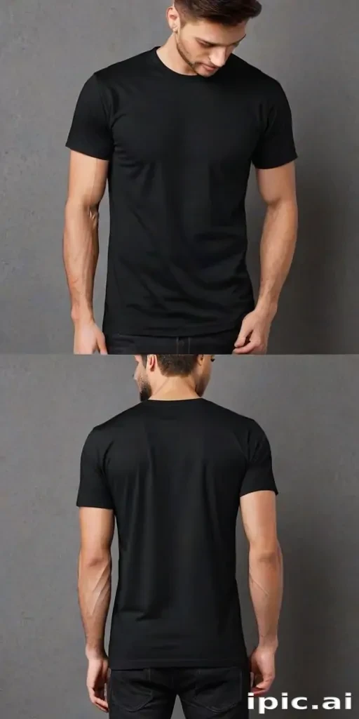black t shirt mockup