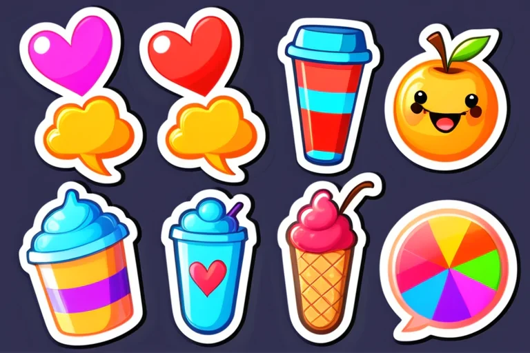 stickers clipart