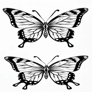 drawing of a butterfly