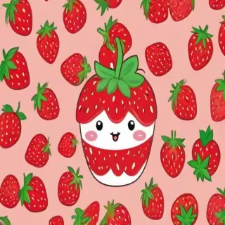 strawberry cute wallpaper