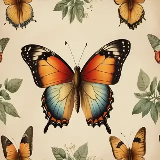 vintage butterfly illustration