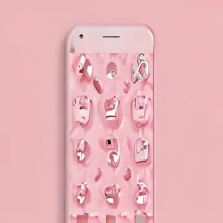 pink lock screen