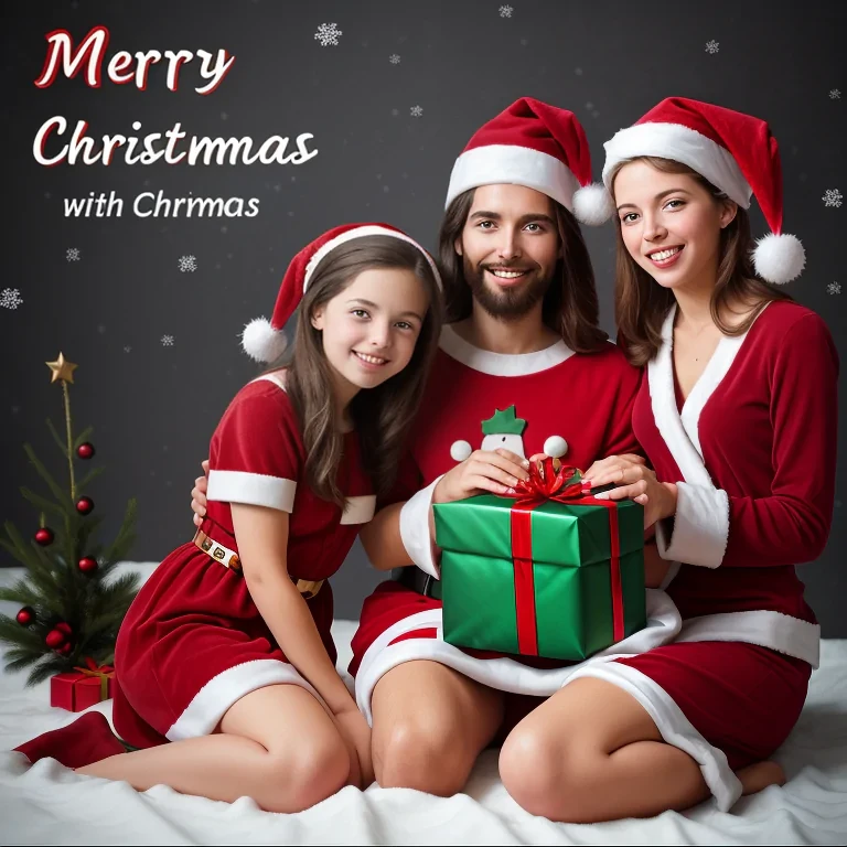 merry christmas with jesus images